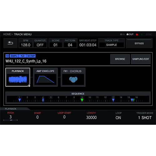 TORAIZ SP-16 display